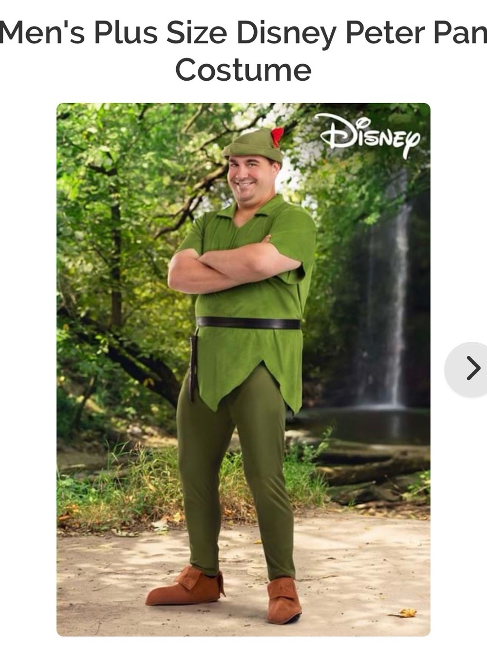 Men’s 3XL Peter Pan Costume